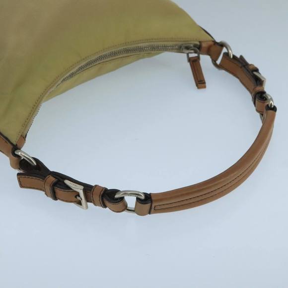PRADA Shoulder Bag Nylon Beige Auth 104591 - Picture 7 of 16